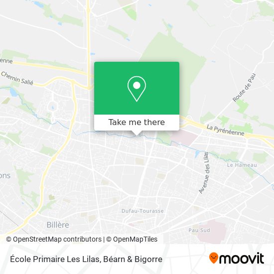École Primaire Les Lilas map