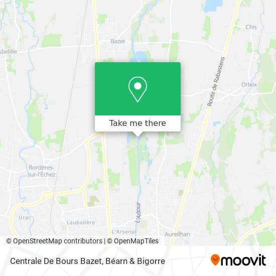 Centrale De Bours Bazet map