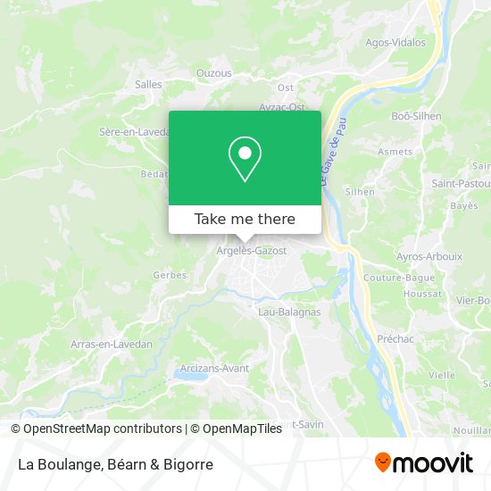 La Boulange map