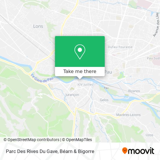 Parc Des Rives Du Gave map