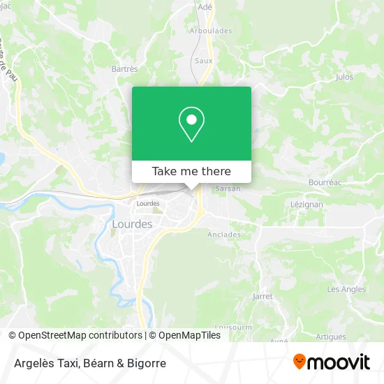 Argelès Taxi map