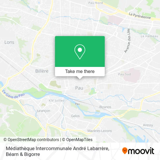 Médiathèque Intercommunale André Labarrère map