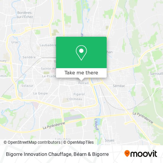 Mapa Bigorre Innovation Chauffage