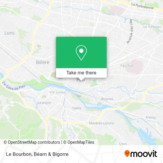 Le Bourbon map