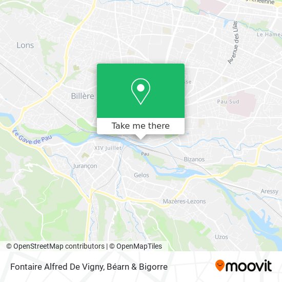 Fontaire Alfred De Vigny map