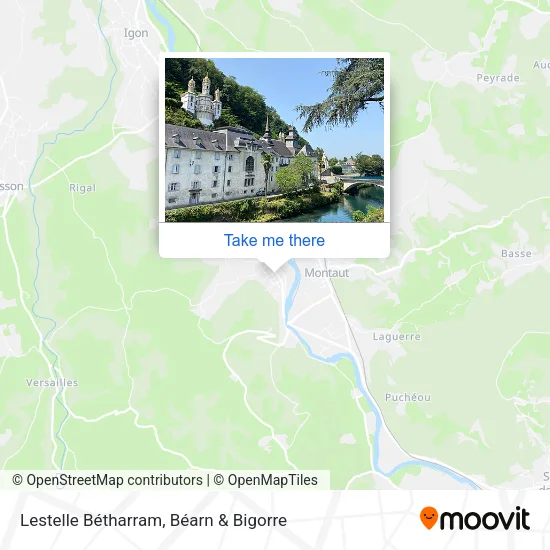 Lestelle Bétharram map