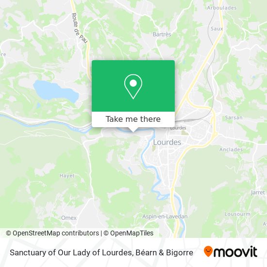 Sanctuary of Our Lady of Lourdes map