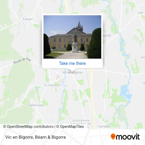 Vic en Bigorre map