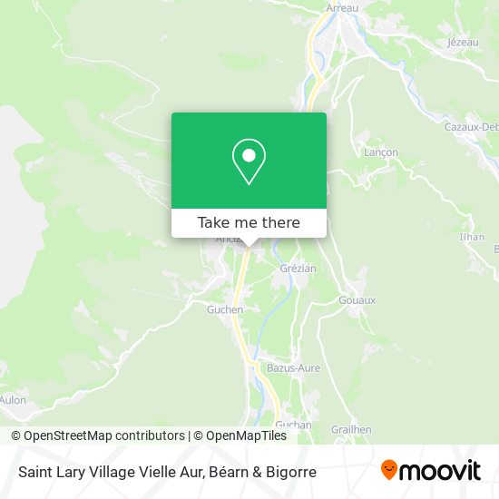 Saint Lary Village Vielle Aur map