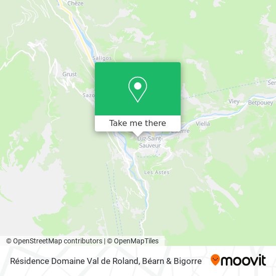 Résidence Domaine Val de Roland map