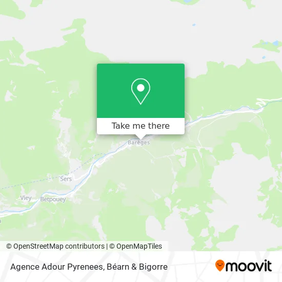 Agence Adour Pyrenees map