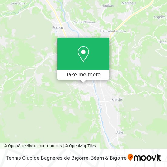 Tennis Club de Bagnéres-de-Bigorre map