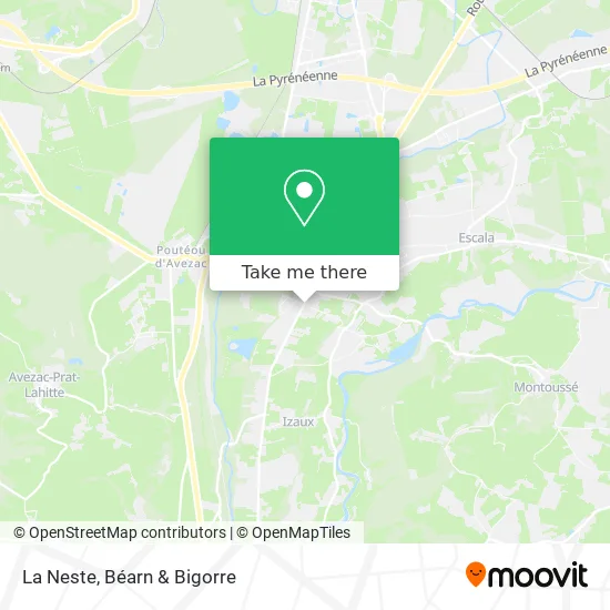 La Neste map
