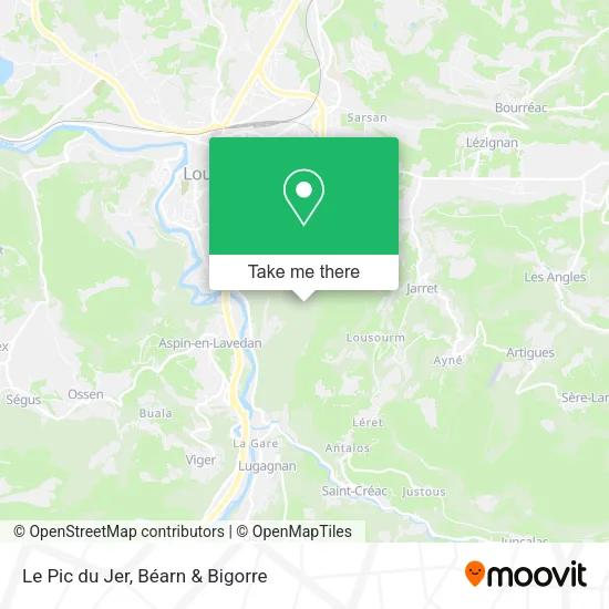 Le Pic du Jer map