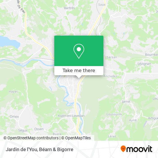 Jardin de l'You map