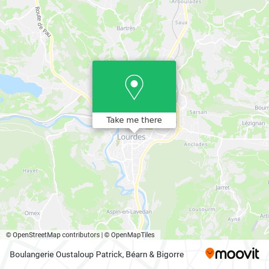 Boulangerie Oustaloup Patrick map
