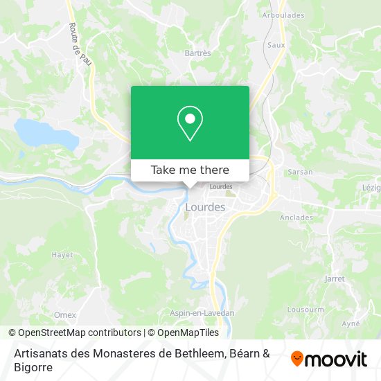 Artisanats des Monasteres de Bethleem map