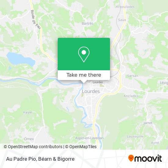 Au Padre Pio map