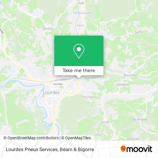 Lourdes Pneus Services map