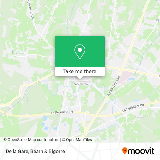 De la Gare map
