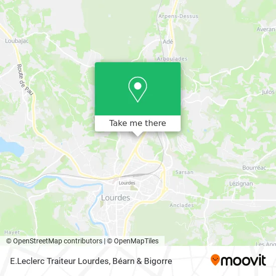 E.Leclerc Traiteur Lourdes map