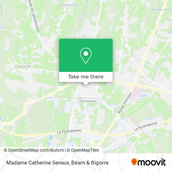 Madame Catherine Senaux map