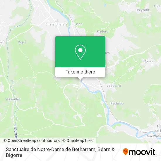 Sanctuaire de Notre-Dame de Bétharram map