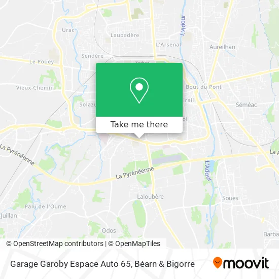 Garage Garoby Espace Auto 65 map