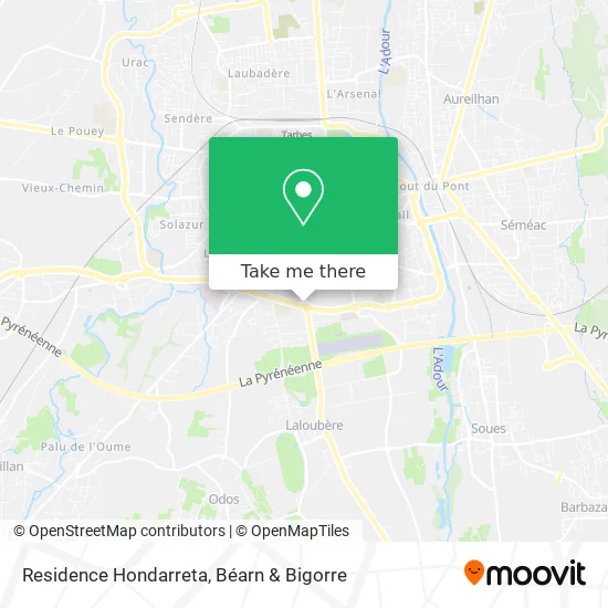 Residence Hondarreta map