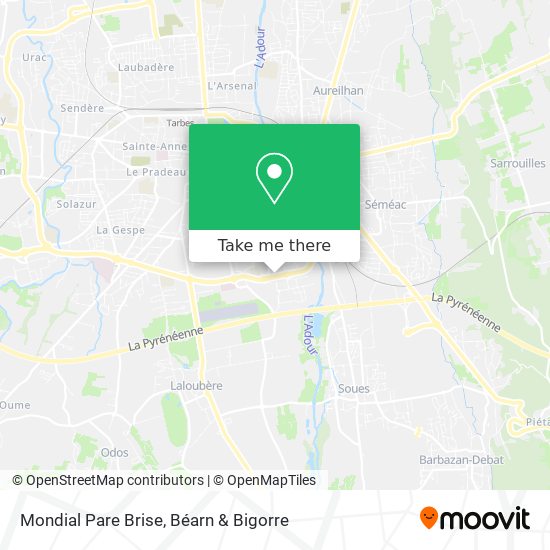 Mondial Pare Brise map