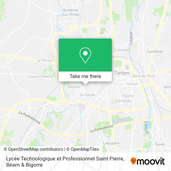Lycée Technologique et Professionnel Saint Pierre map