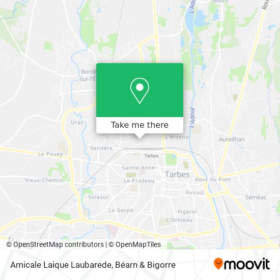 Amicale Laique Laubarede map