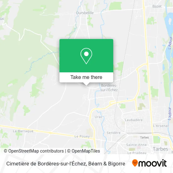 Cimetière de Bordères-sur-l'Échez map