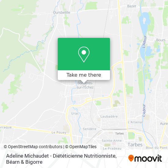 Adeline Michaudet - Diététicienne Nutritionniste map