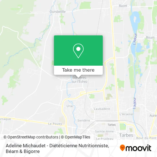 Adeline Michaudet - Diététicienne Nutritionniste map