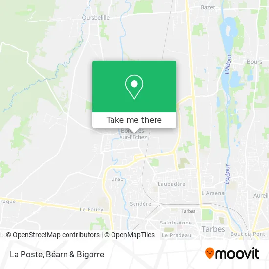 La Poste map