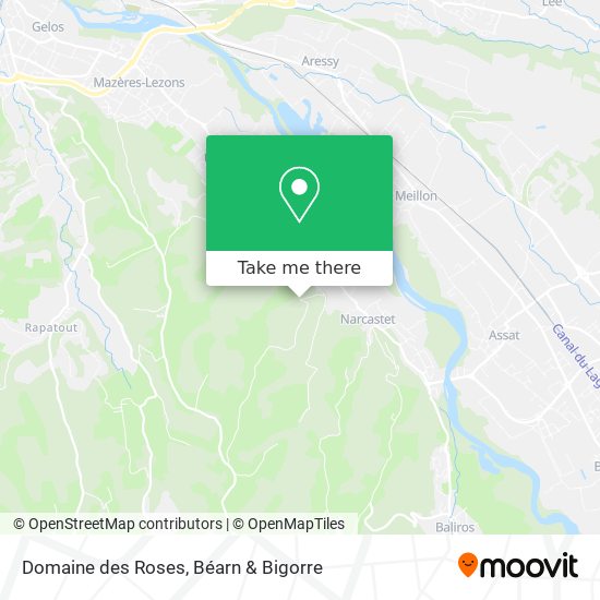 Domaine des Roses map