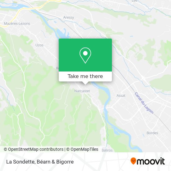 La Sondette map
