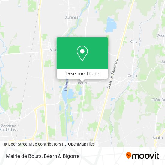 Mairie de Bours map