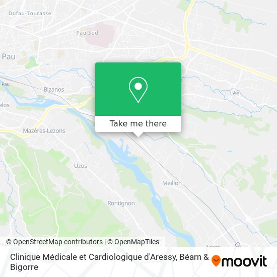 Clinique Médicale et Cardiologique d'Aressy map