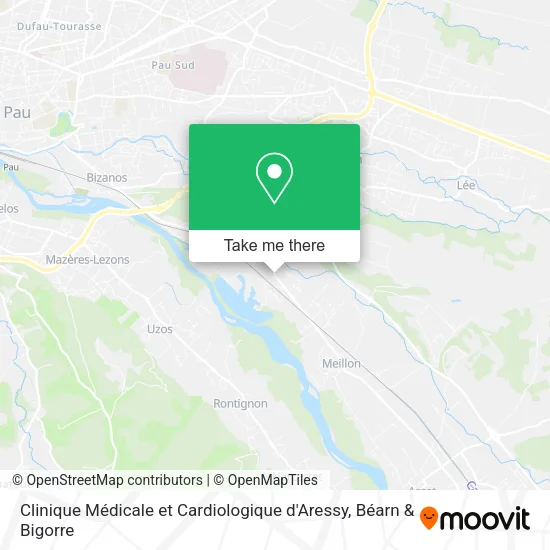 Clinique Médicale et Cardiologique d'Aressy map