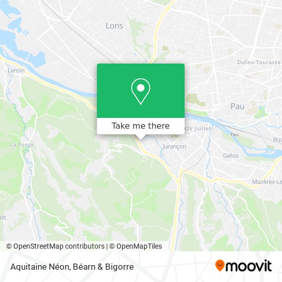 Aquitaine Néon map