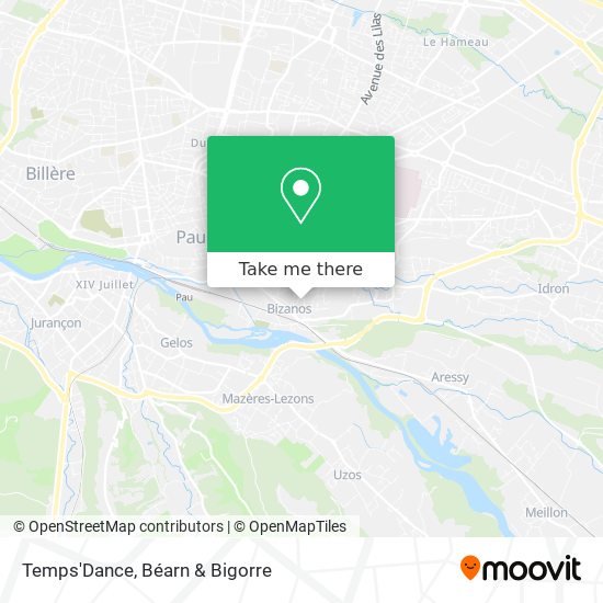 Temps'Dance map