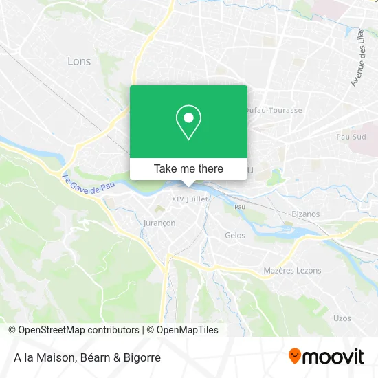 A la Maison map
