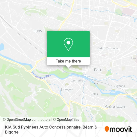 KIA Sud Pyrénées Auto Concessionnaire map
