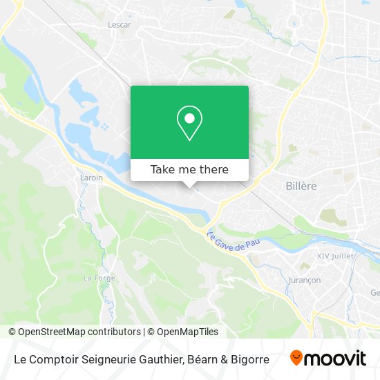Le Comptoir Seigneurie Gauthier map