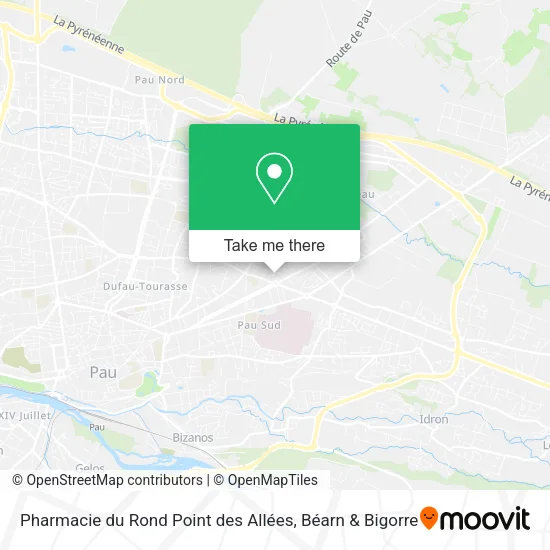 Pharmacie du Rond Point des Allées map