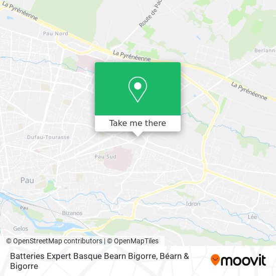 Batteries Expert Basque Bearn Bigorre map