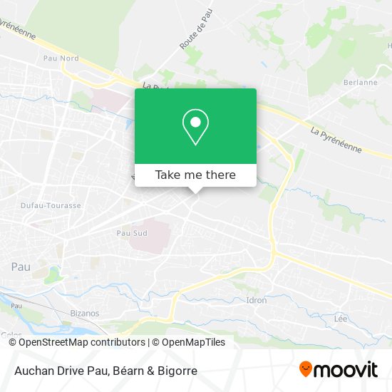 Auchan Drive Pau map