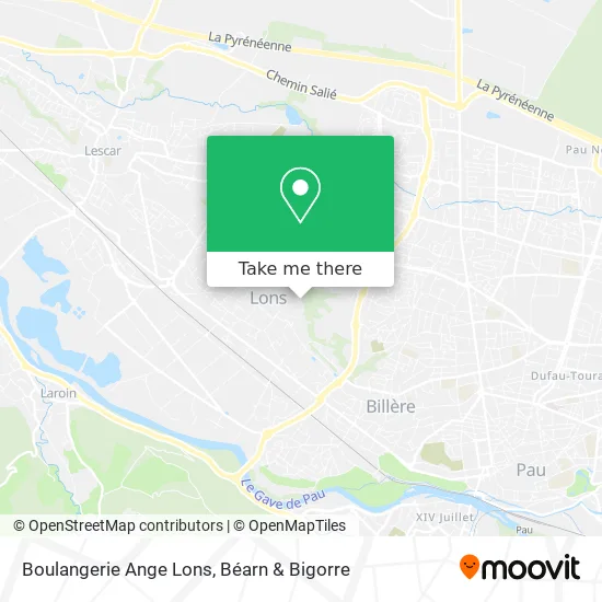 Boulangerie Ange Lons map